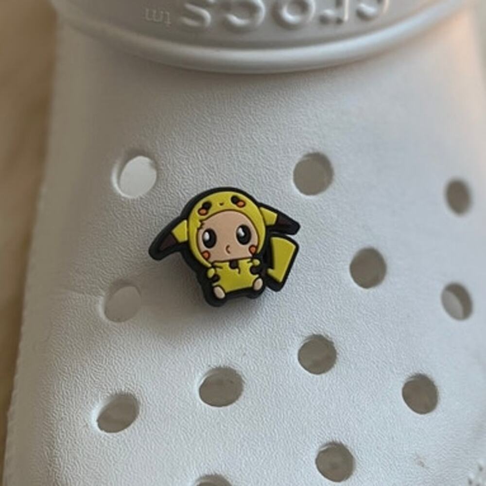 Croc Jibbitz | Pikachu Costume Pokemon Croc Charm | Cute Shoe Accessory